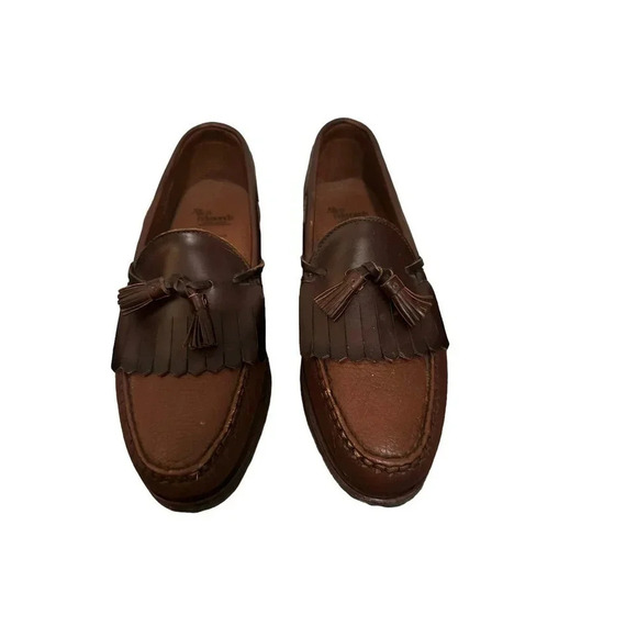 Allen Edmonds Nashua Men's Brown Leather Kiltie Tassel Loafers Size US 11D - Picture 1 of 7